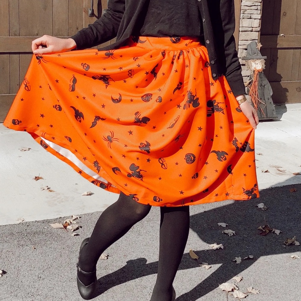 Vintage-Inspired Halloween Skirt